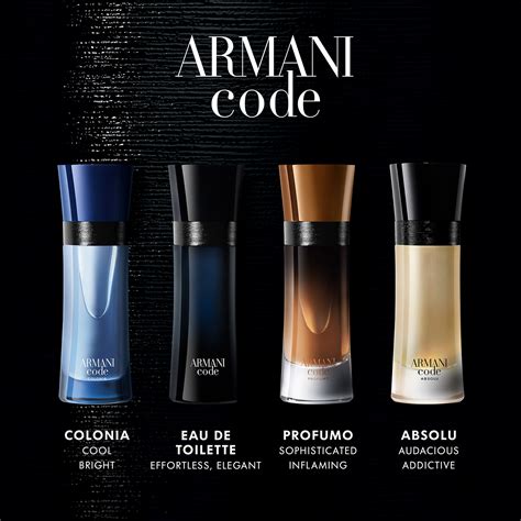 code profumo armani.